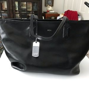 Ralph Lauren large black tote